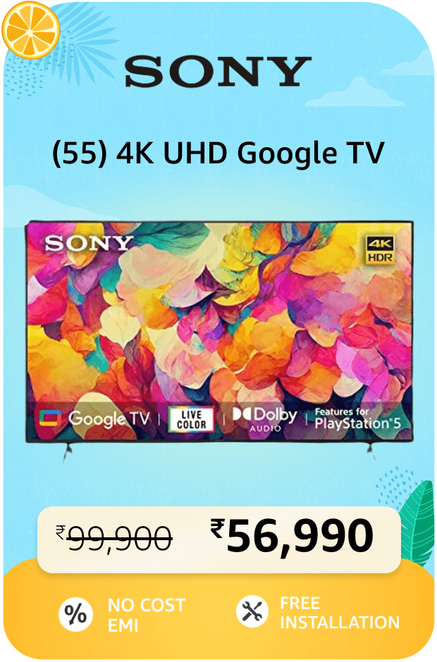 Sony Bravia 139 cm 55 inches 4K Ultra HD Smart LED Google TV