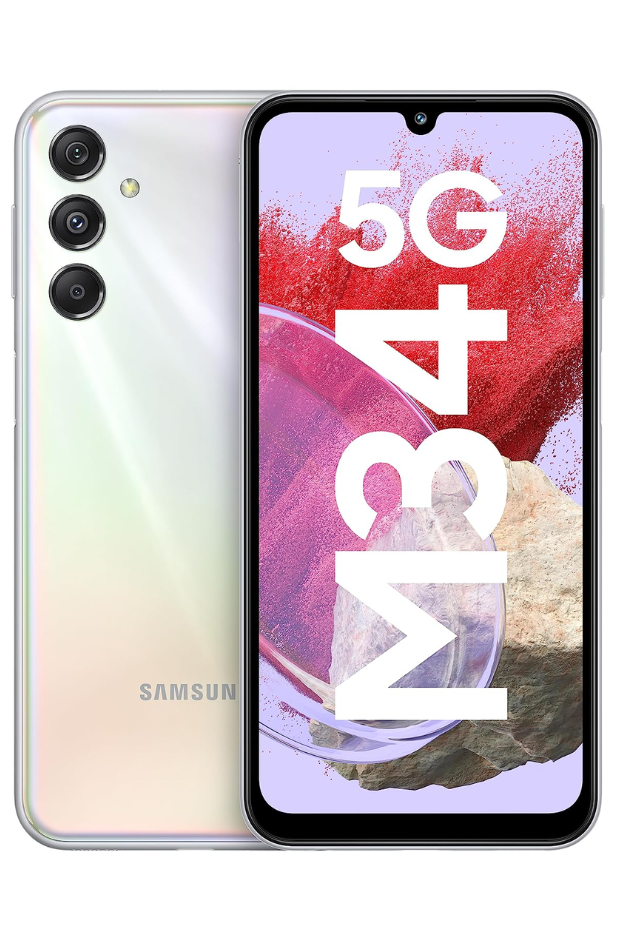 Samsung Galaxy M34 5G (Prism Silver,8GB,128GB)
