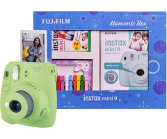 FUJIFILM Instax Mini Series Instax Mini 9 Instant Camera Moments Box Instant Camera- Green