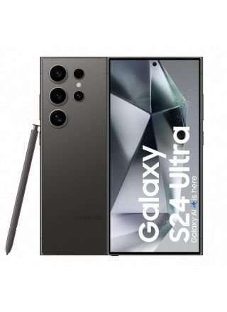 Samsung Galaxy S24 Ultra 5G AI Smartphone (Titanium Black, 12GB, 256GB Storage)