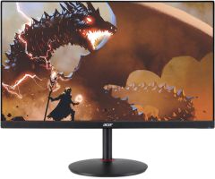 acer Nitro 27 inch Quad HD LED Backlit IPS Panel Height Adjustable Gaming Monitor - XV272U- Response Time: 1 ms, 144 Hz Refresh Rate