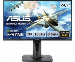 ASUS 24.5 inch Full HD LED Backlit TN Panel Wall Mountable Gaming Monitor - VG258QR- NVIDIA G Sync, Response Time: 0.5 ms, 165 Hz Refresh Rate