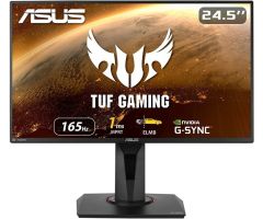 ASUS TUF Gaming 24.5 inch Full HD LED Backlit IPS Panel Height Adjustable | Tilt Adjustment | Swivel Adjustment | Wall Mountable Gaming Monitor - TUF VG259QR- Response Time: 1 ms, 165 Hz Refresh Rate