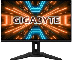 GIGABYTE M Series 31.5 inch 4K Ultra HD IPS Panel with HDR 400, Height Adjustable Stand, Inbuilt Speakers, Custom Game Modes, TUV Certified Eye Care & Low Blue Light Gaming Monitor - M32U- AMD Free Sync, Response Time: 1 ms, 144 Hz Refresh Rate