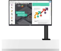 LG 27 inch Quad HD Gaming Monitor - Ergo IPS Monitor with HDR 10 Compatibility and USB Type-C Connectivity, Black- Response Time: 5 ms