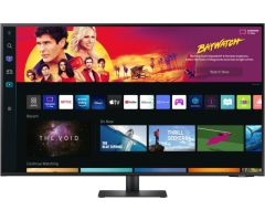 SAMSUNG M7 43 inch 4K Ultra HD VA Panel with USB Type-C, Smart TV Apps, Apple Airplay, Samsung Dex, Office 365, IOT Hub, Including Remote, Inbuilt Speakers Smart Monitor - LS43BM700UWXXL- Response Time: 4 ms, 60 Hz Refresh Rate