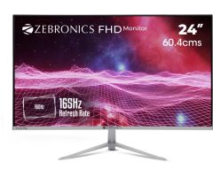 ZEBRONICS 24 inch Full HD LED Backlit VA Panel Wall Mountable Gaming Monitor - ZEB-A24FHD- Response Time: 8 ms, 165 Hz Refresh Rate