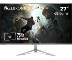 ZEBRONICS 27 inch Full HD VA Panel Wall Mountable Monitor - ZEB-A27FHD Ultra slim LED monitor with 68.5cm,75Hz refresh rate- Response Time: 12 ms