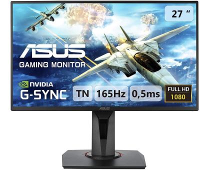 ASUS 27 inch Full HD LED Backlit TN Panel Gaming Monitor - VG278QR- NVIDIA G Sync, Response Time: 0.5 ms, 165 Hz Refresh Rate