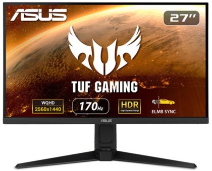ASUS TUF 27 inch Full HD Gaming Monitor - TUF VG27AQL1A- Adaptive Sync, Response Time: 1 ms, 170 Hz Refresh Rate