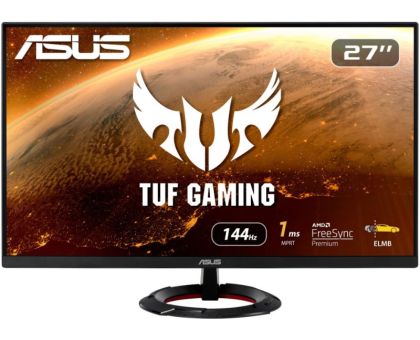 ASUS TUF 27 inch Full HD LED Backlit IPS Panel Gaming Monitor - VG279Q1R- Response Time: 1 ms, 144 Hz Refresh Rate