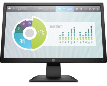 HP P204v 19.5 inch HD+ LED Backlit TN Panel Monitor - P204v- Response Time: 5 ms