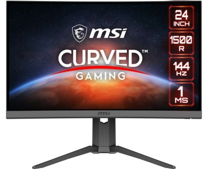 MSI Optix 23.8 inch Curved Full HD VA Panel Gaming Monitor - Optix G24C6P- AMD Free Sync, Response Time: 1 ms, 144 Hz Refresh Rate
