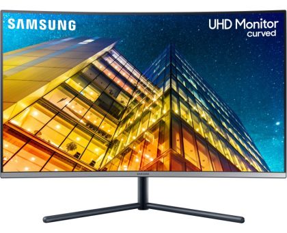 SAMSUNG 32 inch Curved 4K Ultra HD LED Backlit VA Panel 1500R, 1 Billion Colors, 2500:1 Contrast ratio, Game mode, Bezel Less Design Monitor - LU32R590CWWXXL- Frameless, AMD Free Sync, Response Time: 4 ms, 60 Hz Refresh Rate