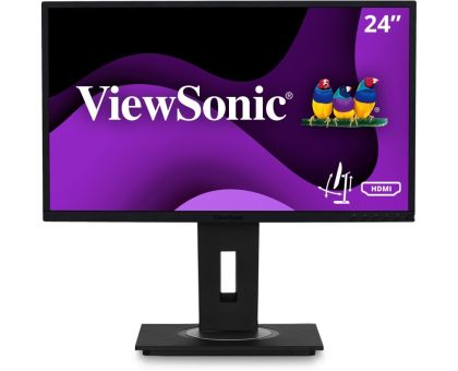 ViewSonic 24 Inch Full HD LED Backlit IPS Panel Vdisplay manager for split screen | Frameless| Inbuilt Speakers Monitor - VG2448- Response Time: 5 ms, 60 Hz Refresh Rate