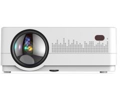 balliatic LCD HD Projector 720p,1080p, 3000 Lumens, 3D Portable Projector with Upto 50,000 Hours Lamp Life, with Inbuilt WiFi & Speaker, for Education, Business Projects and Home Solutions - 3000 lm / 2 Speaker Portable Projector- White