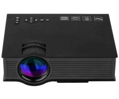 Bluebells India Multimedia Mini Unic Portable LED Projector HD 1080P with WIFI 2.4G Wireless Screen - 1200 lm / Wireless / Remote Controller Portable Projector- Black