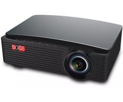 BOSS S28A | Ultra HD 3840 x 2160p Projector | Multimedia Projector with 7200 lumens - 7200 lm Portable Projector- Black
