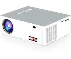 BOSS S39A | 3840x2160p| Android 6.0 | 6000 Lumens | 7000:1 Contrast | wifi/bluetooth - 6000 lm Portable Projector- White