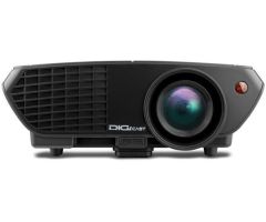 digicast Full HD 1080p Projector 3500 Lumens, HDMI USB VGA AV, 150 Inch, for Home Cinema Projector, Support Anaglyph 3D - 3500 lm / Wireless / Remote Controller Portable Projector- Black