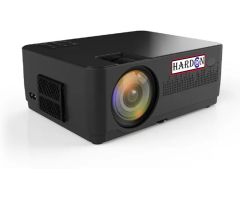 HARDON 1920x1080p 3D Full HD Latest MP1 Pro Advance Technology LED - 6000 lm / Remote Controller Portable Projector- Black