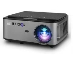 HARDON 4K 1920x1080p 3D Full HD Android 9.0 Advance Technology LED Smart - 6800 lm / Wireless / Remote Controller Portable Projector- Grey