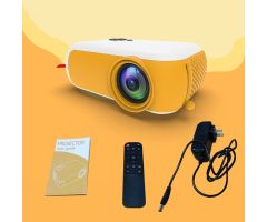 IBS A10 Mini LED 1080P Home Theater HD IN AV USB TF Card Slot 3.5mm Audio Output - 4000 lm / Wireless / Remote Controller Portable Projector- Orange