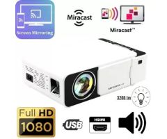 IBS BEST QUALITY 1080p Full HD WIFI with Built-in YouTube HDMI,VGA,AV ,USB, - 7000 lm / Wireless / Remote Controller Portable Projector- White