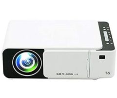IBS T5 Smart Projector HD 3D WiFi miracast 3200 Lumens Home Cinema Projector - 4700 lm Portable Projector- White