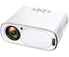 ZuZu New Technology--Auto and Electronical Focus Android Projector - 8500 lm / 2 Speaker / Wireless / Remote Controller Portable Projector- White