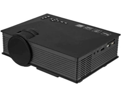Bluebells India UC-46 Mini LED Video Home Cinema Beamer UNi-Link WiFi 1200 lm LED Corded Portable Projector - 1200 lm / 2 Speaker / Wireless / Remote Controller Portable Projector- Black