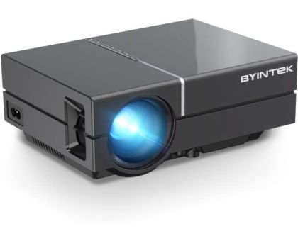 BYINTeK K8 Mini 4.0 Inch LCD LED Projector 1080P Supported 200-inch 3D Video Projector - 200 lm Portable Projector- Black
