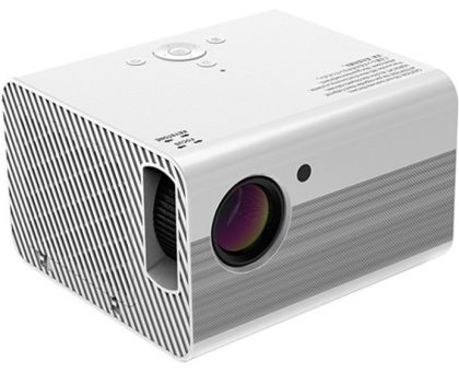 dkian 4k T10 uc46 Full HD android 6.0 projector 5000 lumes wifi super bright support youtube 200 inch projection buitl in Ott apps - 5000 lm / 1 Speaker / Wireless / Remote Controller Portable Projector- White