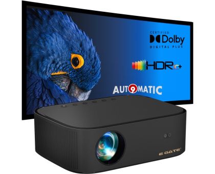 Egate O9 Pro Android - Automatic Full HD - 9600 lm / 2 Speaker / Wireless / Remote Controller Projector- Black