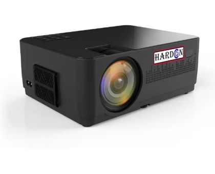 HARDON 1920x1080p 3D Full HD Latest MP1 Pro Advance Technology LED - 6000 lm / Remote Controller Portable Projector- Black