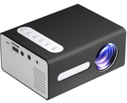 IBS BEST QUALITY T 300 LED Projector Mini Portable Projection Device with Short-Focus Optical Len TFT LCD Display 1920*1080 Resolution AV USB TF - 3500 lm / Remote Controller Portable Projector- Black