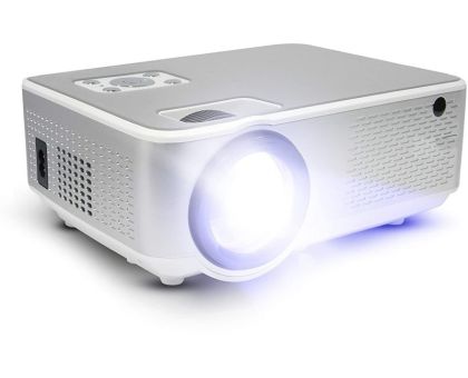 IBS C9 Real HD 720p - 1080p Support | 3800 Lumen - 380 ANSI with 180 inch - 4.6 m Large Display LED Projector | VGA , AV, HDMI , SD Card , USB, Audio Out Connectivity | 2021 Release - 4000 lm / Wireless / Remote Controller Portable Projector- Grey