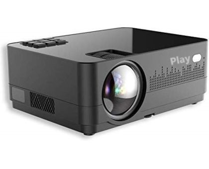 PLAY Latest MP1 Pro 1080P Projector, 6000 lm Full HD Led Advance Projector - 6000 lm Portable Projector- White, Black