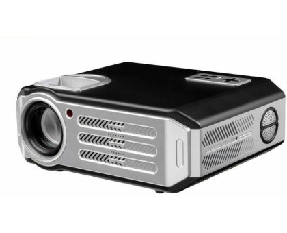 PLAY Projector Video HDMI USB Full HD 1080P Projector 5500 Lumens Projector - 5500 lm / Remote Controller Portable Projector- Black / Silver