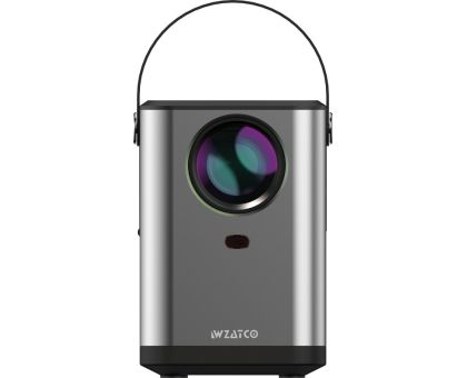 WZATCO M6 Pro-New - 3300 lm / 2 Speaker / Wireless / Remote Controller Portable Projector- Grey