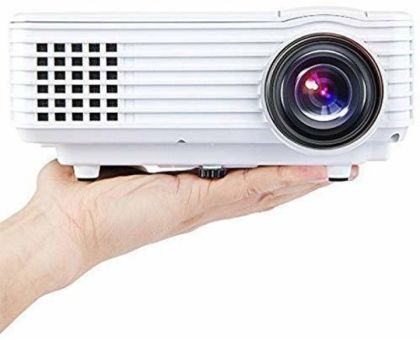 ZuZu Smart High-Quality with Cable TV/ Dish TV Pendrive Option With 1 Year Warranty - 2000 lm / Remote Controller Portable Projector- White