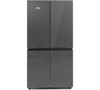 Godrej 670 L Frost Free French Door Bottom Mount Refrigerator- Grey Black, RM EONVELVET 685 RIT GR BK