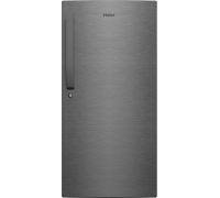 Haier 190 L Direct Cool Single Door 4 Star Refrigerator- DAZZLE STEEL, HED-204DS-P