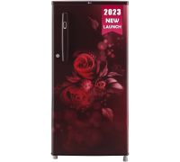 LG 185 L Direct Cool Single Door 3 Star Refrigerator- Scarlet Euphoria, GL-B199OSED