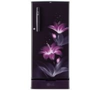 LG 190 L Direct Cool Single Door 1 Star Refrigerator- Purple Glow, GL-D199OPGB