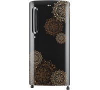LG 190 L Direct Cool Single Door 3 Star Refrigerator- Ebony Regal, GL-B201AERD