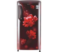 LG 190 L Direct Cool Single Door 4 Star Refrigerator- Scarlet Charm, GL-B201ASCY
