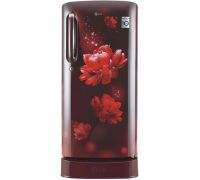 LG 190 L Direct Cool Single Door 4 Star Refrigerator with Base Drawer- Scarlet Charm, GL-D201ASCY