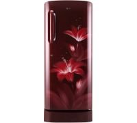 LG 235 L Direct Cool Single Door 3 Star Refrigerator with Base Drawer- Ruby Glow, GL-D241ARGD