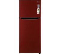 LG 260 L Frost Free Double Door 1 Star Refrigerator  with Smart Inverter With Multi Air Flow Cooling ,Smart Connect & Humidity Controller- Peppy Red, GL-N292KPRR
